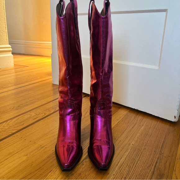 Pink sparkly cowgirl boots | Women’s Size 8 | Barbie Costume - Picture 4 of 10